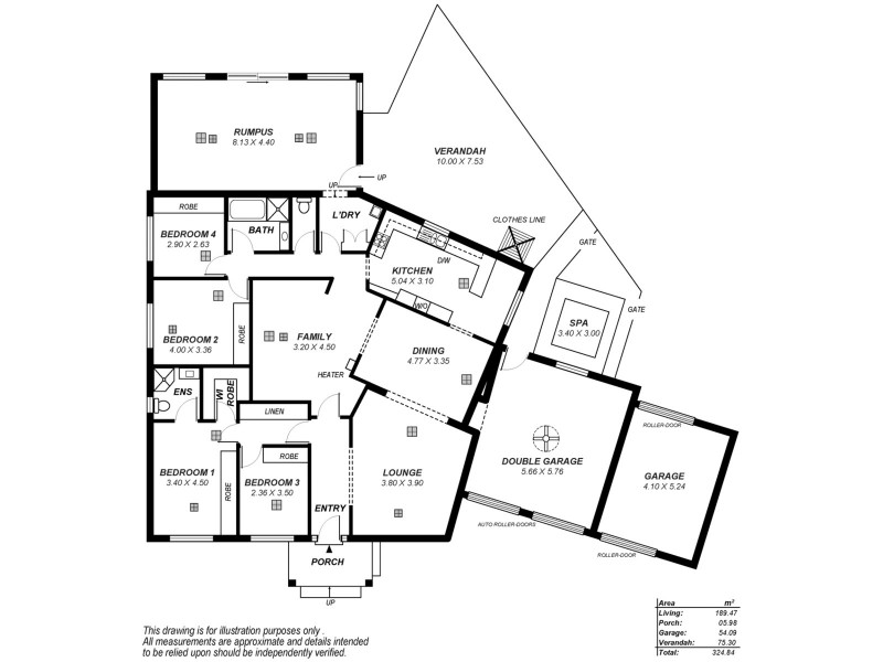 1 Kincraig Crescent, Modbury SA 5092 Floorplan
