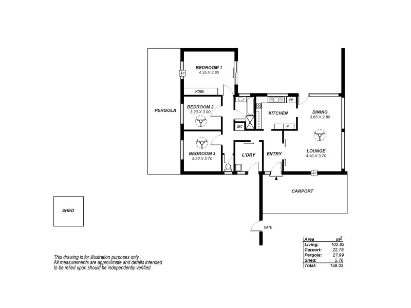 3 Butcher Street, Elizabeth Downs SA 5113 Floorplan