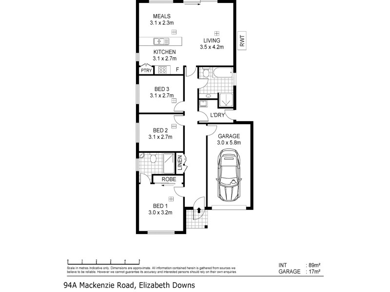 94B McKenzie Road, Elizabeth Downs SA 5113 Floorplan