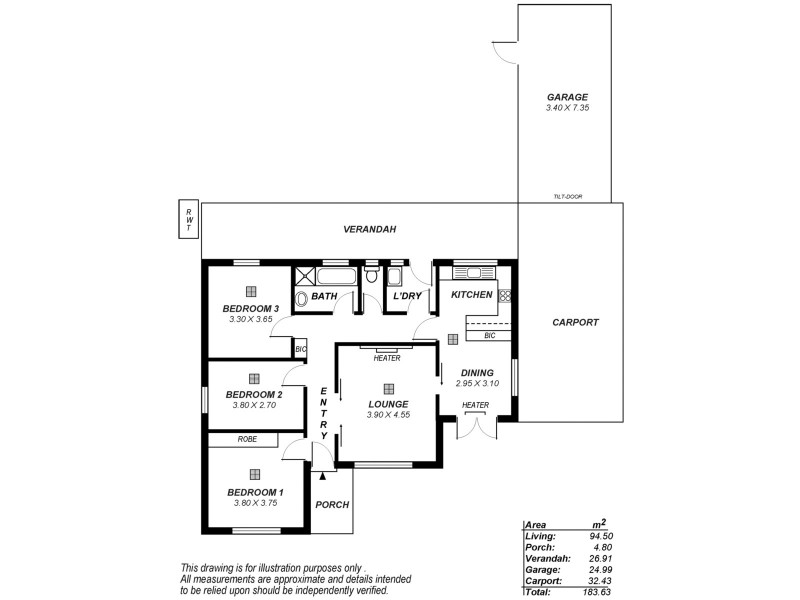 6 Ambrose Avenue, Campbelltown SA 5074 Floorplan