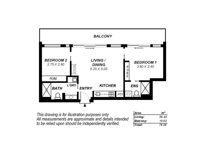 417/33 Warwick Street, Walkerville SA 5081 Floorplan