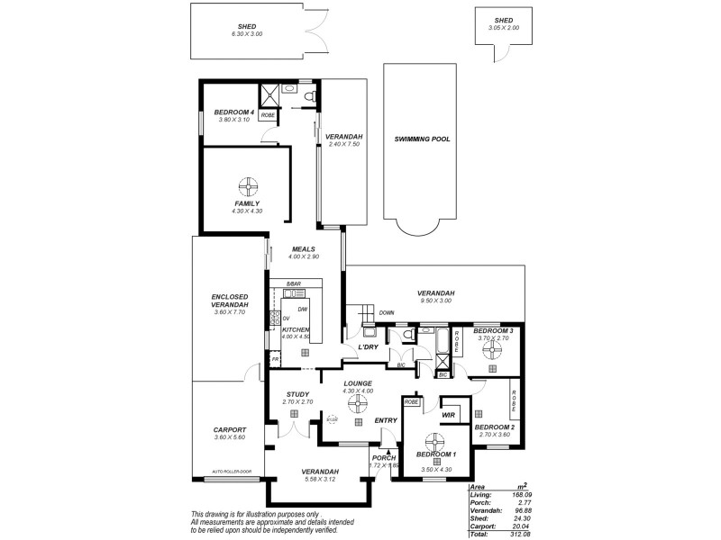 4 Pierre Road, Modbury SA 5092 Floorplan