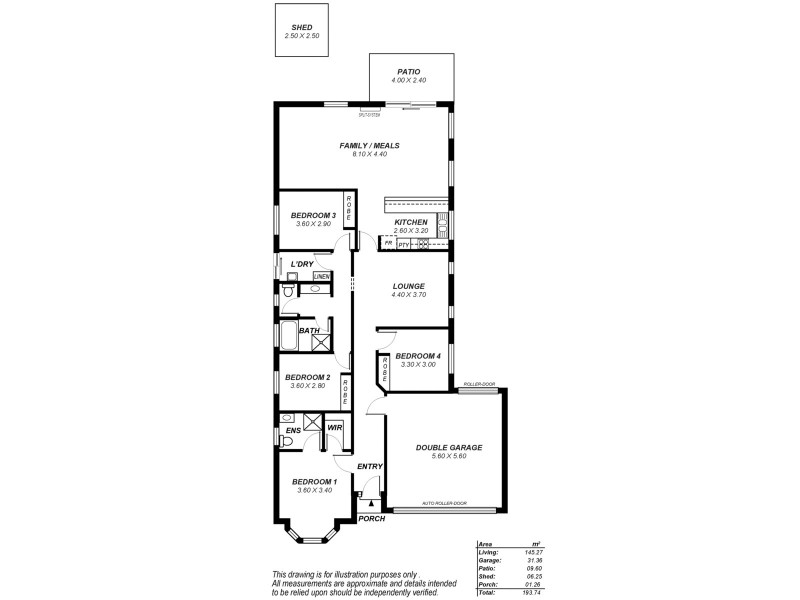 176 President Avenue, Andrews Farm SA 5114 Floorplan