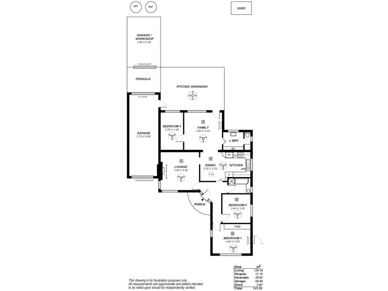 18 Birkinshaw Avenue, Manningham SA 5086 Floorplan
