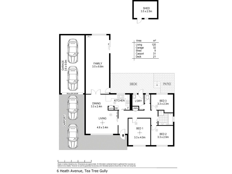 6 Heath Avenue, Tea Tree Gully SA 5091 Floorplan