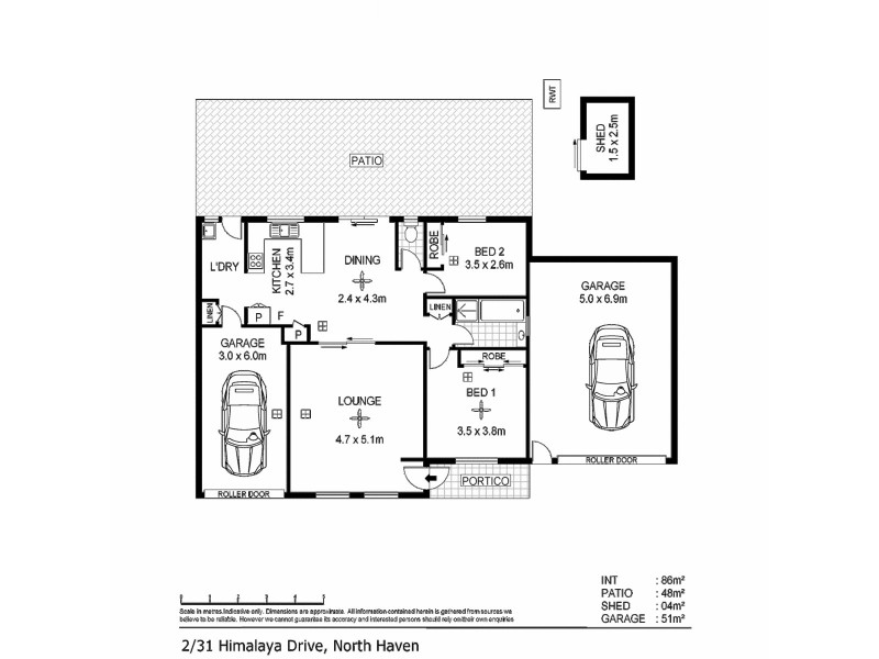 2/31 Himalaya Drive, North Haven SA 5018 Floorplan