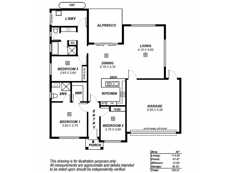 14 Yarramie Avenue, Banksia Park SA 5091 Floorplan