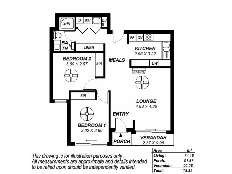101/50-58 Seventh Street, Bowden SA 5007 Floorplan