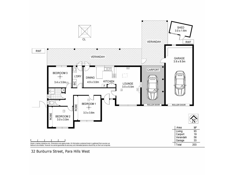 32 Bunburra Street, Para Hills West SA 5096 Floorplan