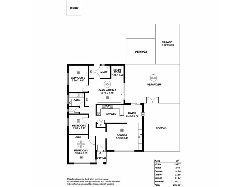 14 Cadbury Street, St Agnes SA 5097 Floorplan