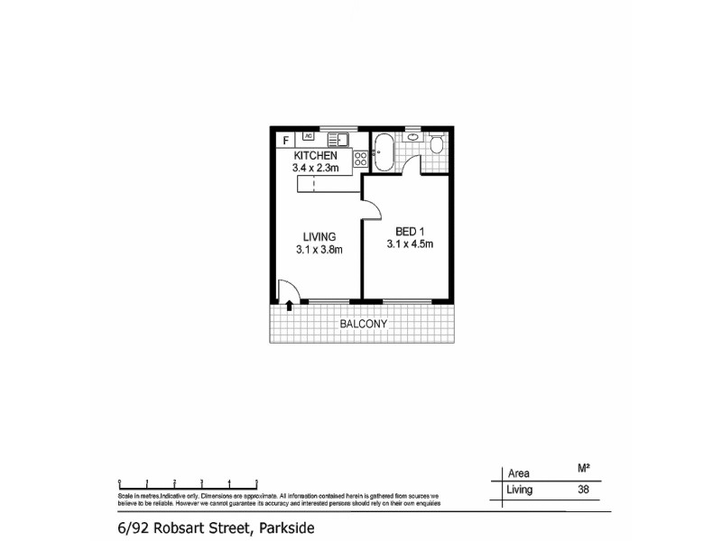 6/92 Robsart Street, Parkside SA 5063 Floorplan