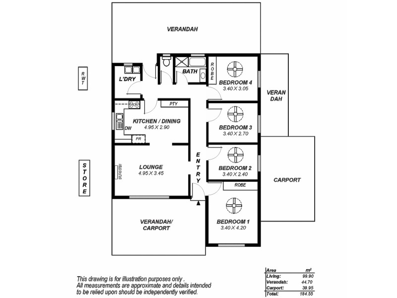 6A Mavis Street, Ridgehaven SA 5097 Floorplan