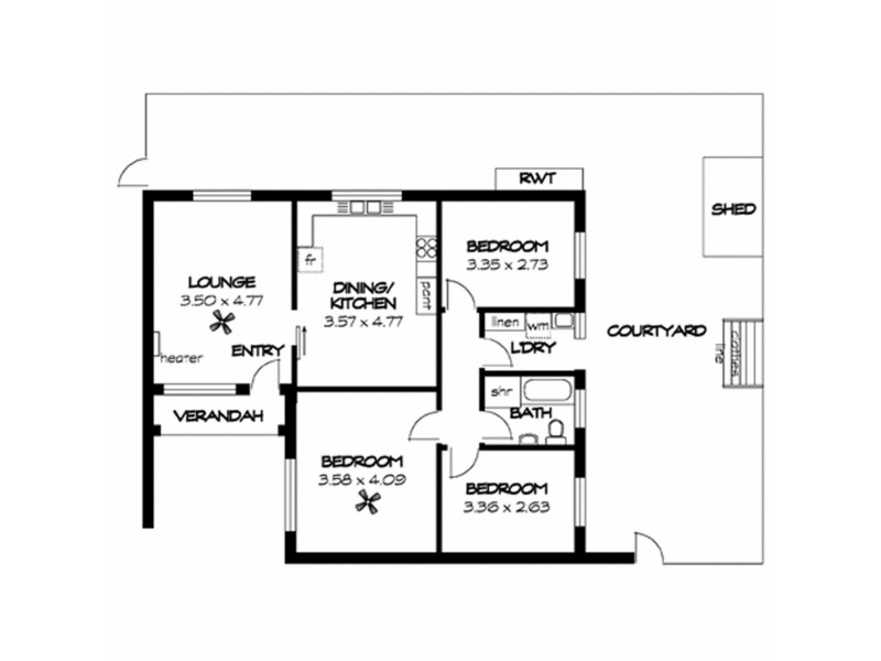 5/66 Forest Avenue, Black Forest SA 5035 Floorplan