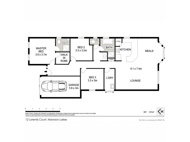 12 Lorentz Court, Mawson Lakes SA 5095 Floorplan