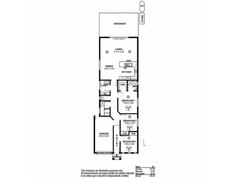 3 Southern Terrace, Holden Hill SA 5088 Floorplan