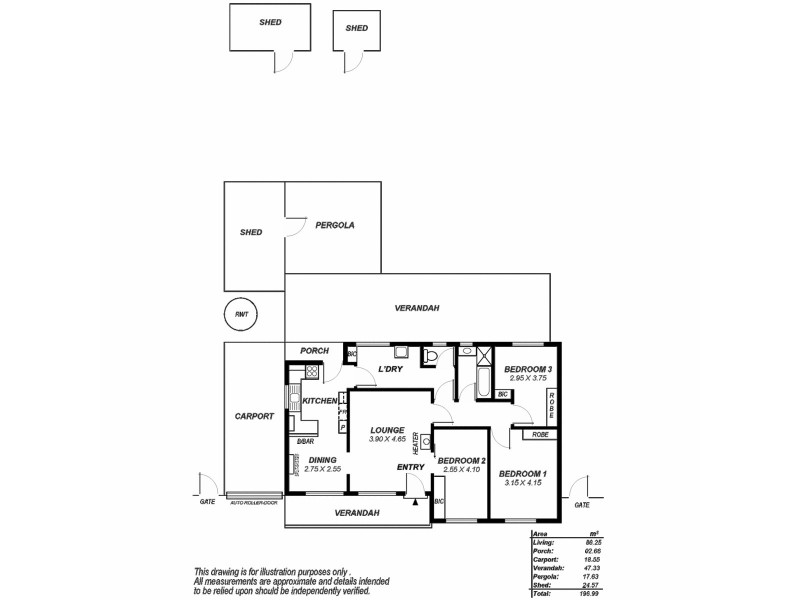18 Baron Avenue, Ingle Farm SA 5098 Floorplan