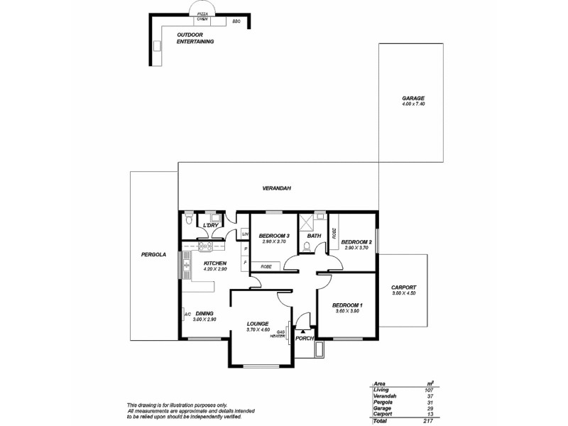 45 High Avenue, Clearview SA 5085 Floorplan