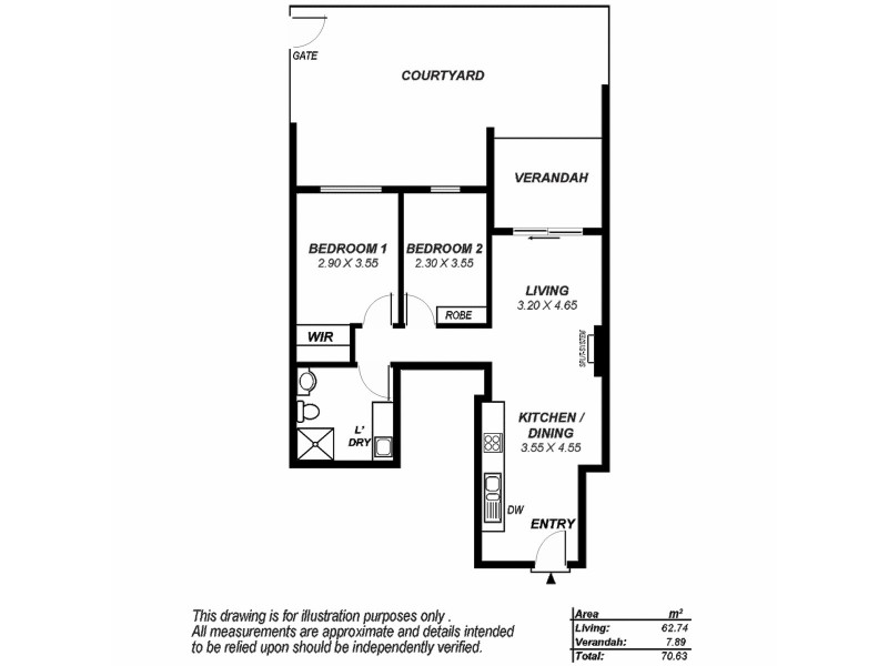 2/44-48 Metro Parade, Mawson Lakes SA 5095 Floorplan