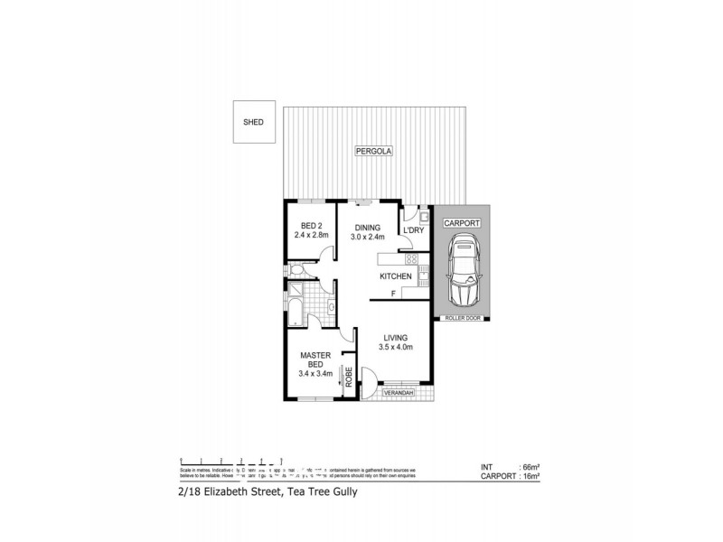 2/18 Elizabeth Street, Tea Tree Gully SA 5091 Floorplan