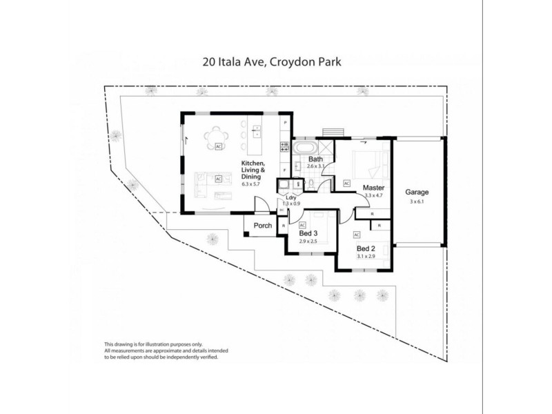 20 Itala Avenue, Croydon Park SA 5008 Floorplan