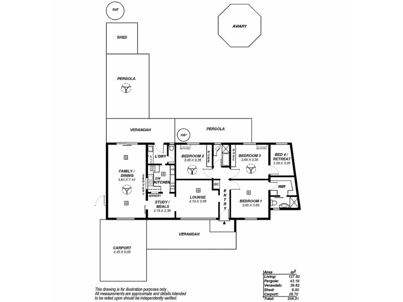 4 Onkara Avenue, Ingle Farm SA 5098 Floorplan