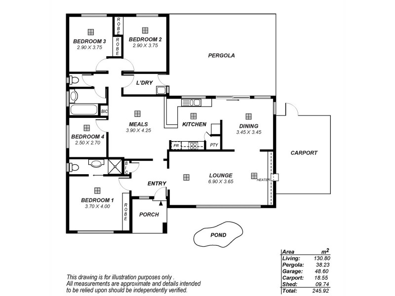 3 Exe Court, Modbury Heights SA 5092 Floorplan