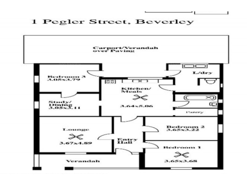 1 Pegler Street, Beverley SA 5009 Floorplan