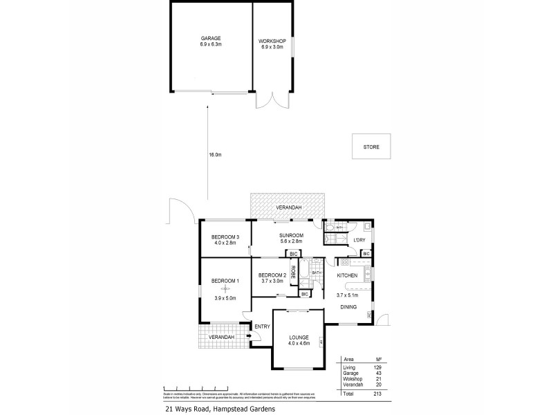 21 Ways Road, Hampstead Gardens SA 5086 Floorplan
