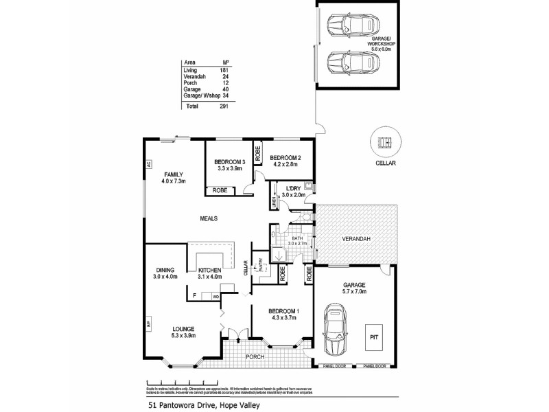 51 Pantowora Drive, Hope Valley SA 5090 Floorplan