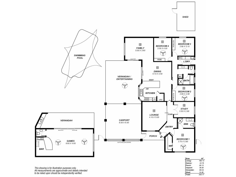13 Jacaranda Grove, Golden Grove SA 5125 Floorplan