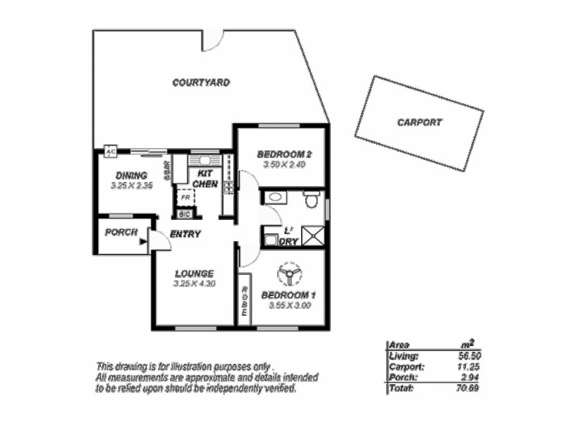 1/13 Sandland Avenue, Ridgehaven SA 5097 Floorplan