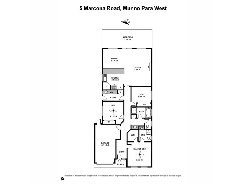 5 Marcona Road, Munno Para West SA 5115 Floorplan