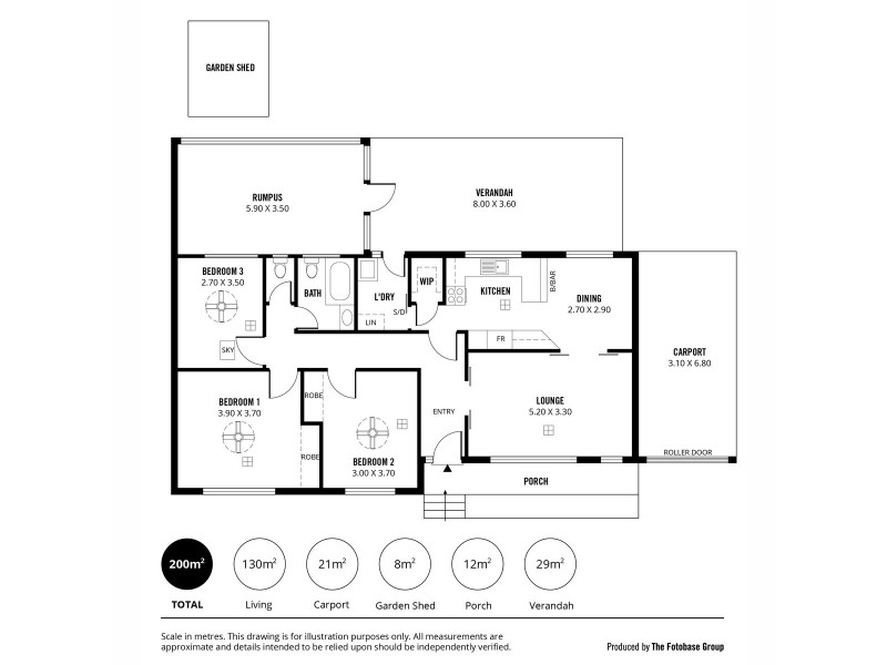 19 Hazel Grove, Ridgehaven SA 5097 Floorplan