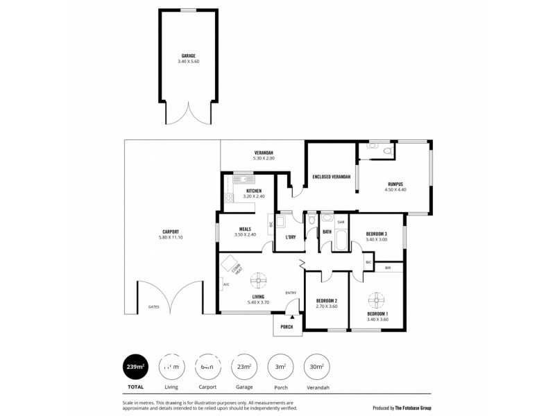 8 Mettika Avenue, Ingle Farm SA 5098 Floorplan