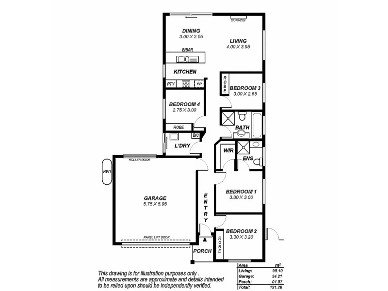 3 Crown Court, Munno Para West SA 5115 Floorplan