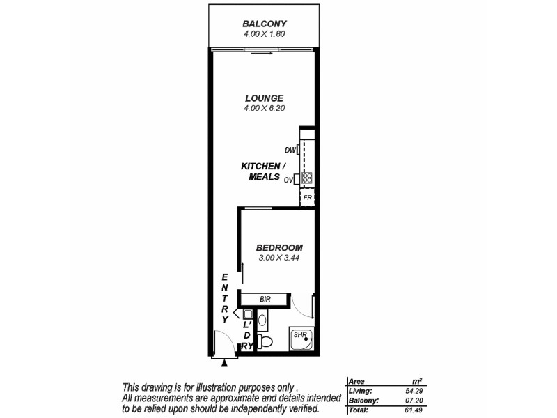 1105/96 North Terrace, Adelaide SA 5000 Floorplan