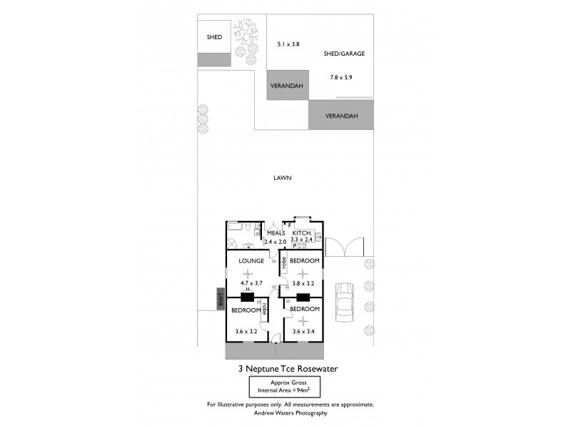 3 Neptune Terrace, Rosewater SA 5013 Floorplan