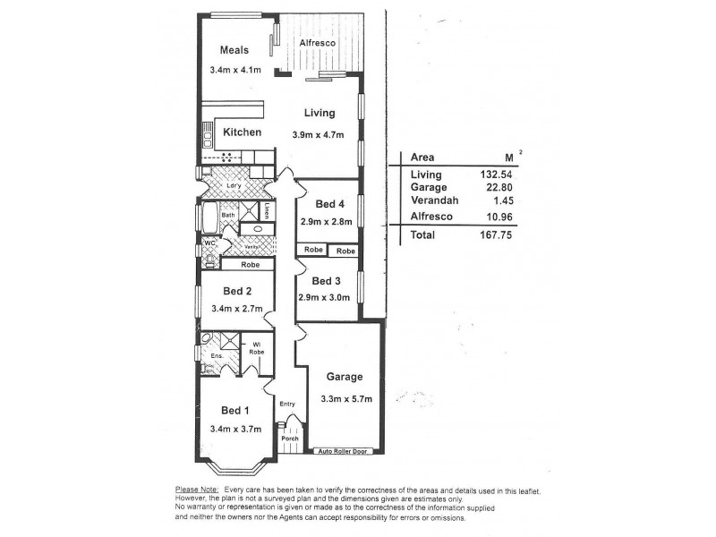 3 Blackwood Court, Athol Park SA 5012 Floorplan