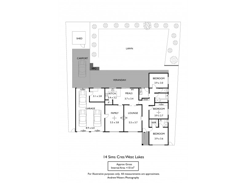 14 Sims Crescent, West Lakes SA 5021 Floorplan