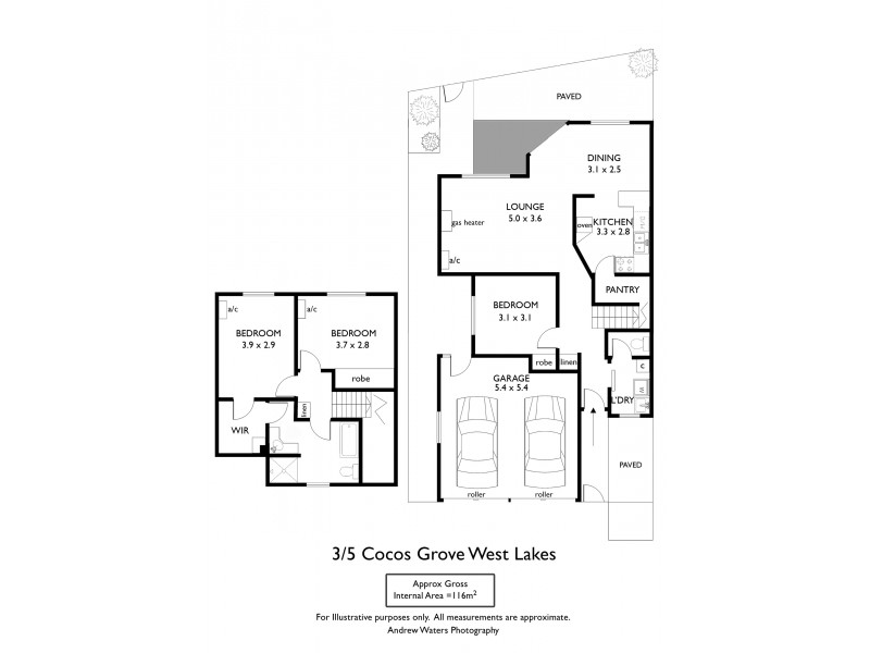 3/5 Cocos Grove, West Lakes SA 5021 Floorplan