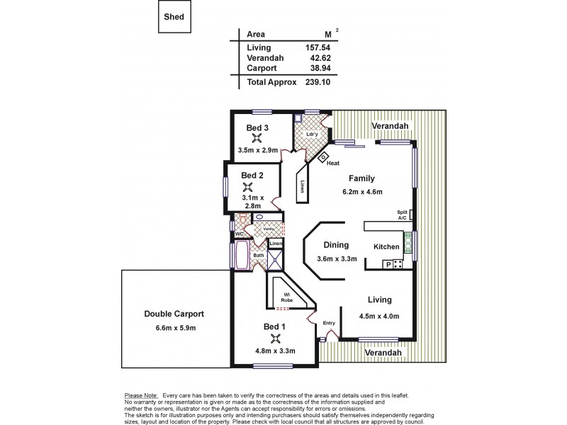 22 Fiddlewood Drive, Freeling SA 5372 Floorplan