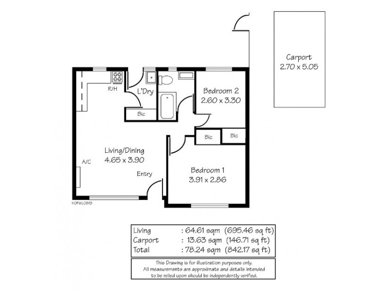 1/34 Stevens Street, Seaton SA 5023 Floorplan