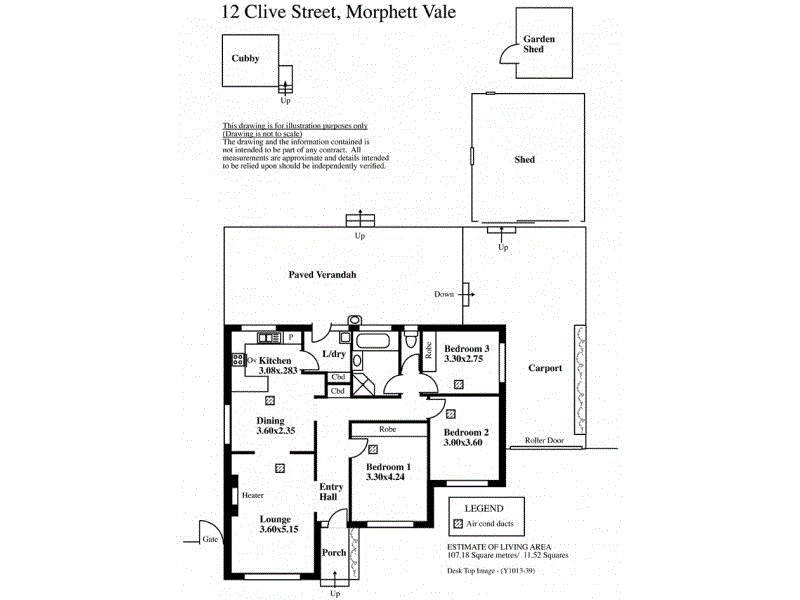 12 Clive Street, Morphett Vale SA 5162 Floorplan