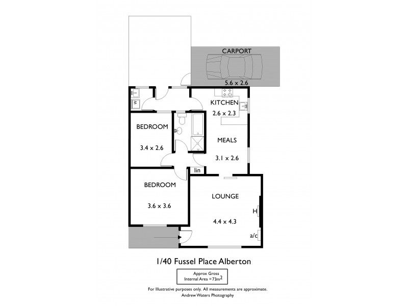 1/40 Fussell Place, Alberton SA 5014 Floorplan