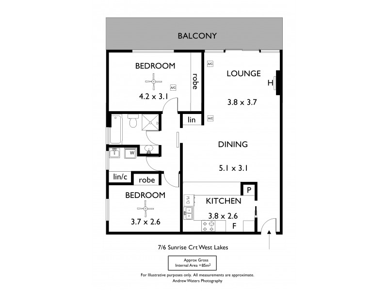 7/6 Sunrise Court, West Lakes SA 5021 Floorplan