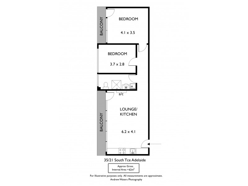 35/21 South Terrace, Adelaide SA 5000 Floorplan