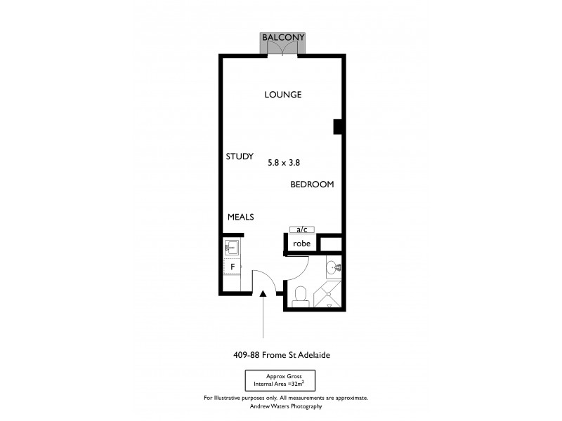 409/88 Frome Street, Adelaide SA 5000 Floorplan