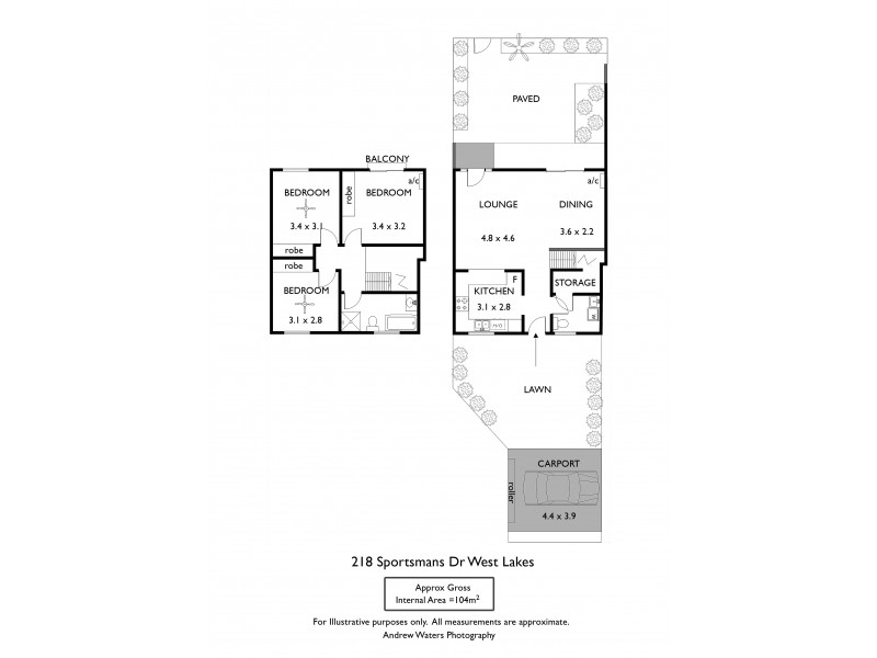 218 Sportsmans Drive, West Lakes SA 5021 Floorplan