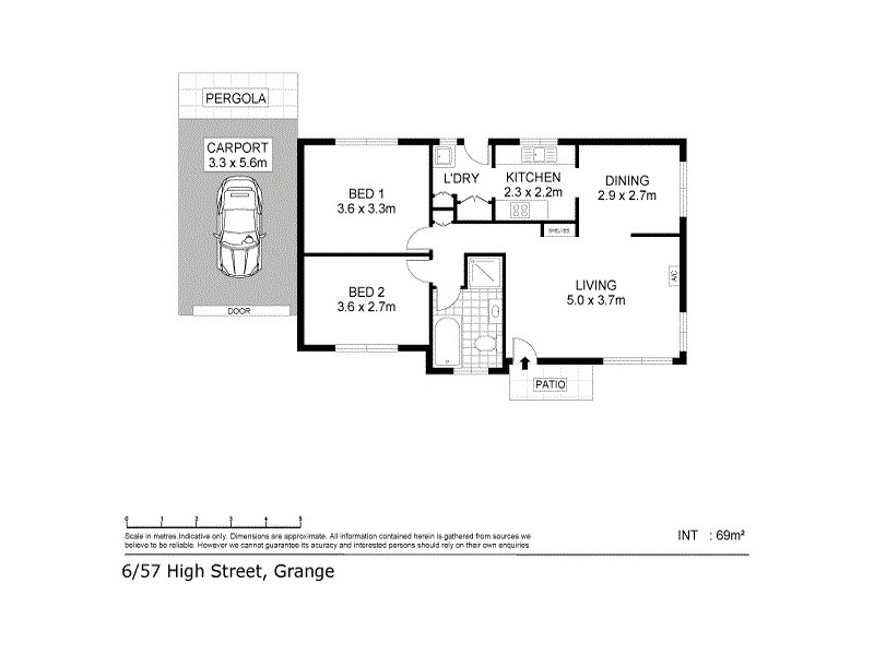 6/57 High Street, Grange SA 5022 Floorplan