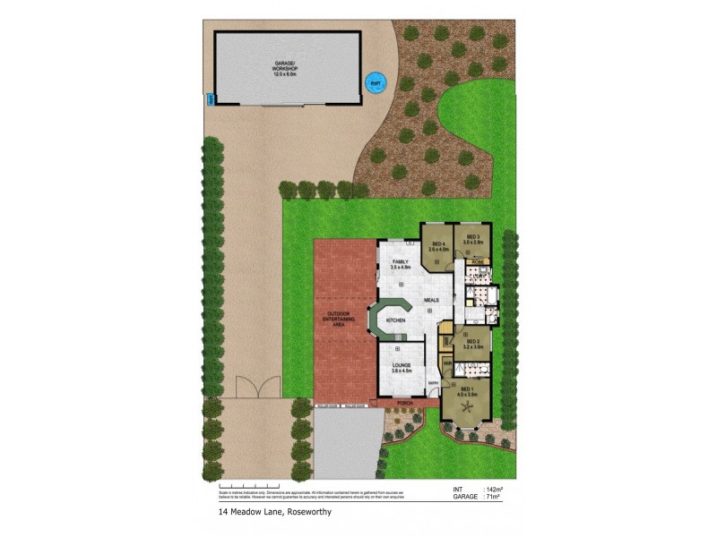 14 Meadow Lane, Roseworthy SA 5371 Floorplan